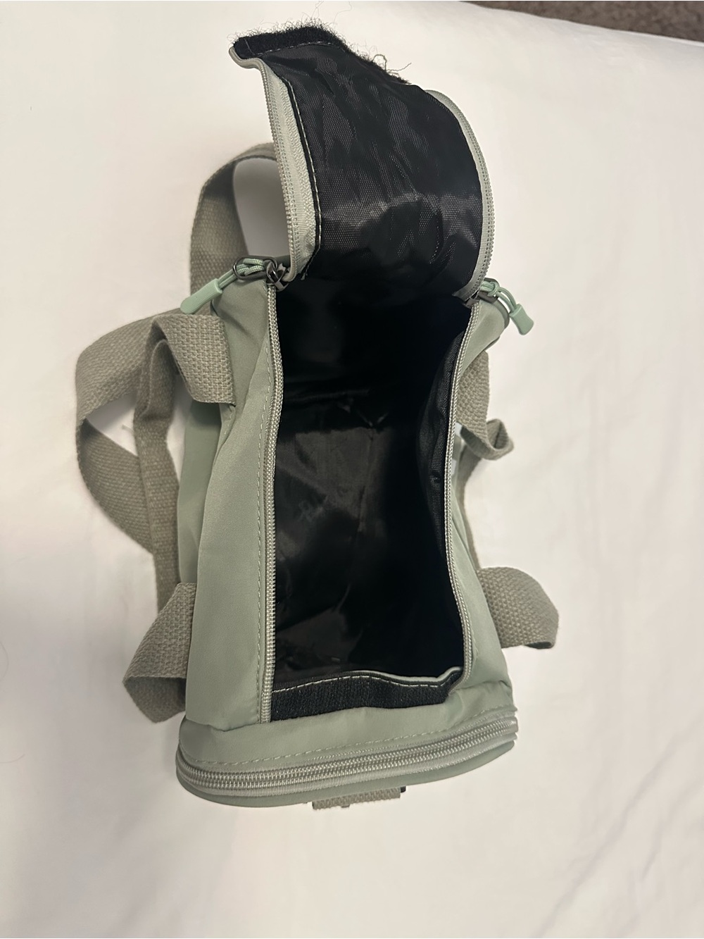 PINK Olive Green Logo Crossbody Duffel Bag - Picture 4 of 6